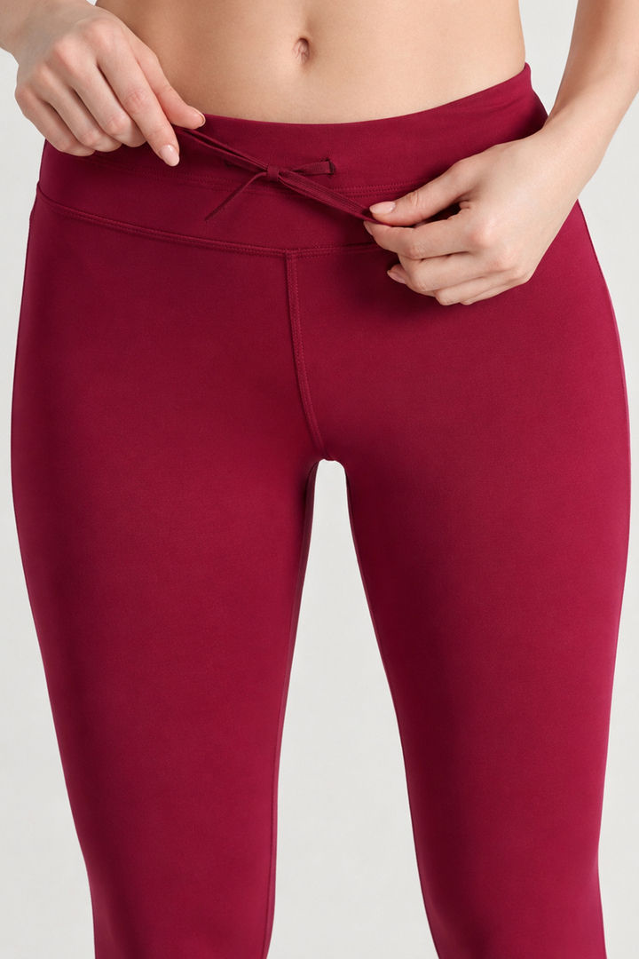 Zelocity Quick Dry Gym Leggings - Beet Red — image 6